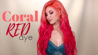 Coral To Hot Pink/Red Hair Dye