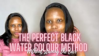 Dye Your Wig Jet Black Without Staining Your Lace In Minutes|Felicity Mbhele|South African Youtuber