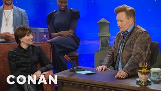 Scarlett Johansson Apologizes To Conan For Ditching Black Widow'S Red Hair | Conan On Tbs