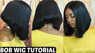 How To Make/Cut And Style A Bob Wig Tutorial | Start To Finish|Bff Hair