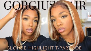 New  Gorgius Hair T Part Highlight Wig Review