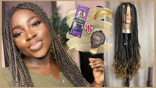 How To : Diy Curly Braids Wig | How To Grip + Darling Hair Review