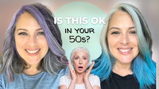 Color Fun With Gray Hair - Just4Kira Contact Lenses And Mofajang Hair Wax Reviews