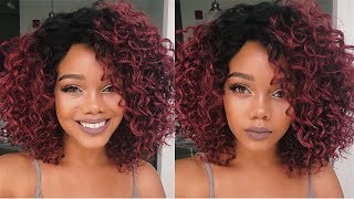 Outre Valentina | Affordable Gorgeous Berry Colored Wig!