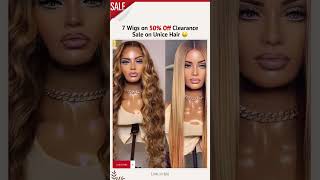 7 Wigs On 50% Off Clearance Sale On Unice Hair #Shorts #Blackfriday2022