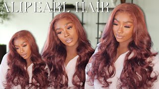  Sza Inspired Hair Color For Fall| Reddish Brown Bodywave Wig Review+Tutorial|Alipearl Hair