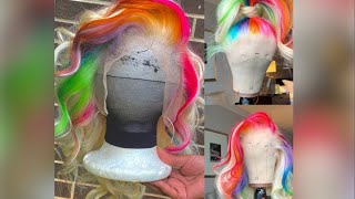 Affordable 613 Bob Wig | Amazon Mydiva Hair | Arrogant Tae Inspired Rainbow Wig