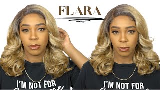 Outre Synthetic Hair Sleeklay Part Hd Lace Front Wig - Flara --/Wigtypes.Com