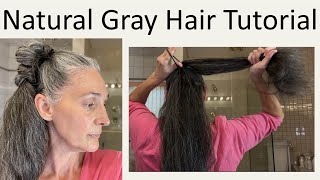 Gray Hair Transformation | Over 50 Natural Grey Hairstyles | Get Ready With Me | Long Gray Hair