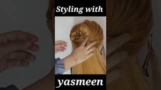 Bridal Side Braid Hairstyle For Long Hair #Hairstyle #Shorts #Trending #Ytshorts #Viral #Shortvideo