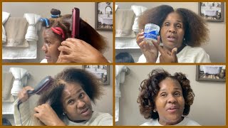 Quick  & Easy Flexi Rods Hairstyle | Natural Hair Transformation. |