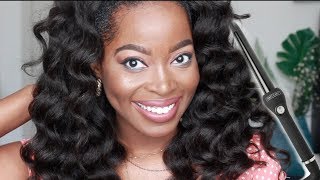 How To Achieve Big Bouncy Wand Curls On Natural Hair Kinky Straight Clip Ins