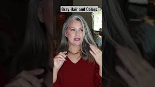 Gray Hair And Colors  #Beautyover50 #Grayhair #Curvyfashion #Ootd