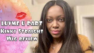 Detailed Step By Step Review: Luvme U Part Kinky Straight Wig Review -