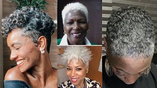 Super Versatile Summer Gray Hair Trends Of 2022 For Older Black Women To Try Next | Simple Wash N Go