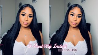 Easy Step-By-Step: Middle Part U-Part Wig Install Ft Yolissa Hair