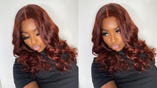 The Perfect Fall Hair Color Reddish Brown Wig Install *Must Watch* Ft Unice Hair