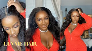 Do You See This? This Is All Me ! Kinky Straight Glueless Wig Install Ft. Luvme Hair