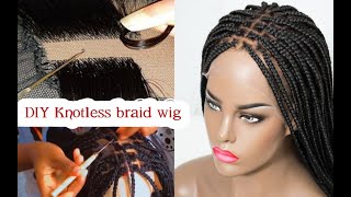 How To Make Knotless Braid Wig