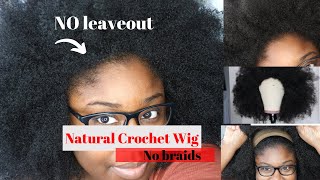 Shook!! No Leave Out Natural Crochet Wig | Must Watch  | Faux Afro