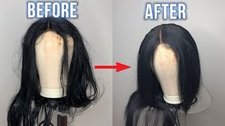 How To Straighten A Wig Fast(Hot-Comb Vs Straightener Comparison) | Annesha Adams