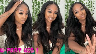 Easy And Detailed U-Part Wig Install With Leave Out Ft. Unice Hair