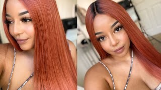 Sediyah Wig Review - Outre Color Bomb Collection (Soft Copper) | Yellow Jade