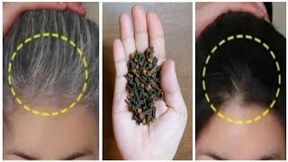 Gray Hair To Black Hair Naturally Permanently With Clove || Gray Hair Natural Dye In 6 Minutes