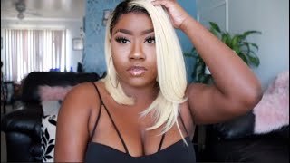 Wait This Lace Front Wig Is Pre Plucked, Cut, Colored And Dark Skin Friendly?! | Wig Only Review
