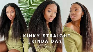 Quick & Easy 5 Minute Install: Beginner Friendly Kinky Straight U-Part Review Ft. Unice