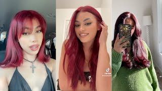 Red Hair | Dyed My Hair Red | Tiktok Compilation | Hair Trends | Hairtok