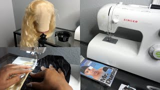 How To Make A Frontal Wig With A Sewing Machine | Supernova Hair 613 | Start To Finish