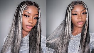 My Favorite Wig Ever| Platinum Blonde Highlight Wig Review Ft Alipearl Hair