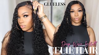 Vacation Ready Curls  Deep Wave Lace Wig | Glue-Less Install  | Celie Hair