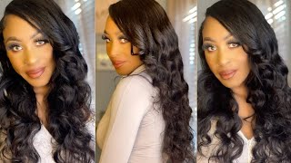 V-Part Body Wave Wig Install No Glue | Ft. Beauty Forever Hair | Its Jasmine Nichole