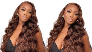 Chocolate Brown Wig For Fall Ft Alipearl 13X4 Lace Front Wig