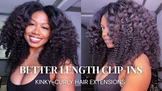 Get Into These Natural Hair Extensions!! | Better Length Clip Ins