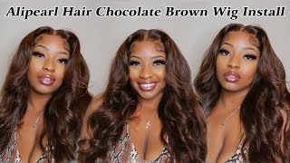The Best Chocolate Brown Wig Ive Had !! | Alipearl Hair