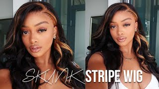 Watch Me Slay This Skunk Stripe Wig Install | Ft. Alipearl Hair