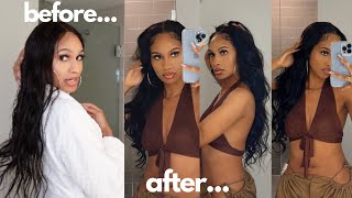 Before/After Grwm: Hair + Outfit Ft. Ishow Hair