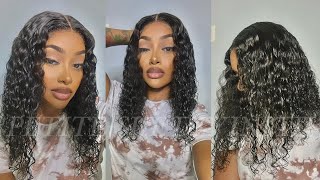 Easy Quick 5X5 Lace Closure Curly Bob Beginners Install Ft. Tinashe Hair | Petite-Sue Divinitii