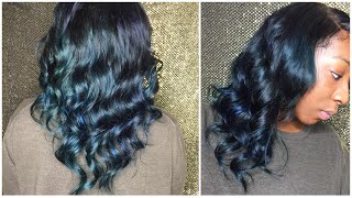 How I Achieved My Aquamarine Hair Color | First Time Balayage Ombre Technique
