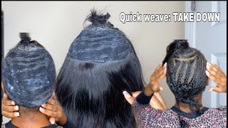 How To Take Down A Quick Weave | No Damage!