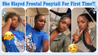 First Time Trying Frontal Ponytail? Lace Frontal Install & Extended Pony Tutorial #Elfinhair