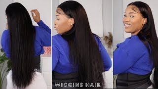 Middle Part With Baby Hair, Install + Style Ft Wiggins Hair