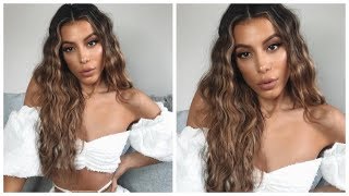 How To Get Summer Beach Waves With Extensions !!