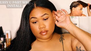 Natural U-Part #Wig  | Beginner Friendly | West Kiss Hair Review