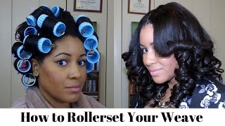 How To Roller Set Your Weave