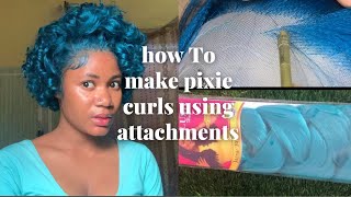 How To: Diy |Make Pixie Cut Wig Using Attachments | Ventilation 13 By 2 Frontal | Beginners Friendly
