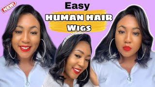 Beginner Wig  Easy Closure Wig Install On A Loose Wave Wig | Can Wear With Headband! Posh Bombshell
